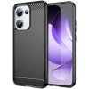 Phonesta Carbon Silicone Back Cover hoesje voor Oppo Reno13 - Zwart