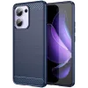 Phonesta Carbon Silicone Back Cover hoesje voor Oppo Reno13 F 4G/5G / Reno13 FS 5G - Blauw