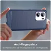 Phonesta Carbon Silicone Back Cover hoesje voor Oppo Reno13 F 4G/5G / Reno13 FS 5G - Blauw 5