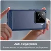 Phonesta Carbon Silicone Back Cover hoesje voor Xiaomi 15 - Blauw 4