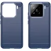 Phonesta Carbon Silicone Back Cover hoesje voor Xiaomi 15 - Blauw 7