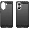 Phonesta Carbon Silicone Back Cover hoesje voor Xiaomi Poco X7 Pro - Zwart 2