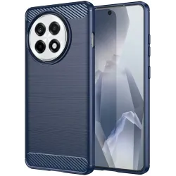 Phonesta Carbon Silicone Back Cover hoesje voor OnePlus 13R - Blauw