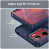 Phonesta Carbon Silicone Back Cover hoesje voor Motorola Moto G05 / Moto E15 - Blauw 6