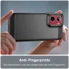 Phonesta Carbon Silicone Back Cover hoesje voor Motorola Moto G05 / Moto E15 - Zwart 5