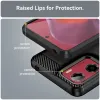 Phonesta Carbon Silicone Back Cover hoesje voor Motorola Moto G05 / Moto E15 - Zwart 6