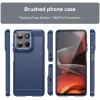 Phonesta Carbon Silicone Back Cover hoesje voor Motorola Moto G17/G17 Power/G15/G15 Power - Blauw 3