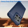 Phonesta Carbon Silicone Back Cover hoesje voor Motorola Moto G17/G17 Power/G15/G15 Power - Blauw 7