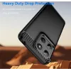 Phonesta Carbon Silicone Back Cover hoesje voor Motorola Moto G17/G17 Power/G15/G15 Power - Zwart 7