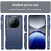 Phonesta Carbon Silicone Back Cover hoesje voor Oppo Find X8 Pro - Blauw 8
