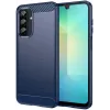Phonesta Carbon Silicone Back Cover hoesje voor Samsung Galaxy A26 - Blauw