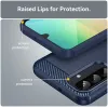 Phonesta Carbon Silicone Back Cover hoesje voor Samsung Galaxy A26 - Blauw 7