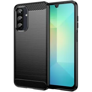 Phonesta Carbon Silicone Back Cover hoesje voor Samsung Galaxy A26 - Zwart