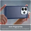 Phonesta Carbon Silicone Back Cover hoesje voor Xiaomi Redmi Note 14 5G - Blauw 6