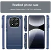 Phonesta Carbon Silicone Back Cover hoesje voor Xiaomi Redmi Note 14 Pro 4G - Blauw 8