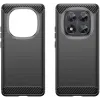 Phonesta Carbon Silicone Back Cover hoesje voor Xiaomi Redmi Note 14 Pro 5G / Xiaomi Poco X7 - Zwart 2