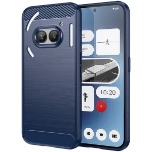 Phonesta Carbon Silicone Back Cover hoesje voor Nothing Phone (2a) / (2a) Plus - Blauw