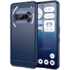 Phonesta Carbon Silicone Back Cover hoesje voor Nothing Phone (3a) - Blauw