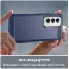 Phonesta Carbon Silicone Back Cover hoesje voor Oppo Reno12 - Blauw 5