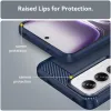 Phonesta Carbon Silicone Back Cover hoesje voor Oppo Reno12 - Blauw 6