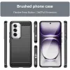 Phonesta Carbon Silicone Back Cover hoesje voor Oppo Reno12 - Zwart 2
