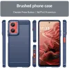 Phonesta Carbon Silicone Back Cover hoesje voor Motorola Moto G35 - Blauw 2