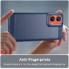Phonesta Carbon Silicone Back Cover hoesje voor Motorola Moto G35 - Blauw 5
