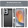 Phonesta Carbon Silicone Back Cover hoesje voor Motorola Moto G85 - Zwart 2