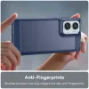 Phonesta Carbon Silicone Back Cover hoesje voor Motorola Edge 50 Fusion - Blauw 5