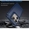 Phonesta Carbon Silicone Back Cover hoesje voor Motorola Edge 50 Ultra - Blauw 3