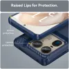 Phonesta Carbon Silicone Back Cover hoesje voor Motorola Edge 50 Ultra - Blauw 6