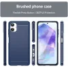 Phonesta Carbon Silicone Back Cover hoesje voor Samsung Galaxy A06 4G - Blauw 2
