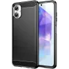 Phonesta Carbon Silicone Back Cover hoesje voor Samsung Galaxy A06 4G - Zwart
