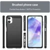Phonesta Carbon Silicone Back Cover hoesje voor Samsung Galaxy A06 4G - Zwart 2