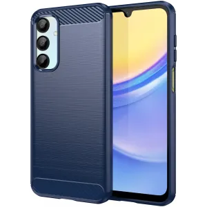 Phonesta Carbon Silicone Back Cover hoesje voor Samsung Galaxy A16 - Blauw