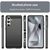 Phonesta Carbon Silicone Back Cover hoesje voor Samsung Galaxy S24 FE - Zwart 2