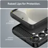 Phonesta Carbon Silicone Back Cover hoesje voor Samsung Galaxy S25/S24 - Zwart 6