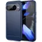 Phonesta Carbon Silicone Back Cover hoesje voor Google Pixel 10 / 10 Pro - Blauw