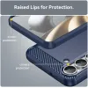 Phonesta Carbon Silicone Back Cover hoesje voor Samsung Galaxy S25 FE - Blauw 6