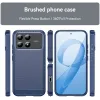 Phonesta Carbon Silicone Back Cover hoesje voor Xiaomi Poco F8 Pro - Blauw 3
