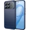 Phonesta Carbon Silicone Back Cover hoesje voor Xiaomi Poco F8 Ultra - Blauw