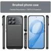 Phonesta Carbon Silicone Back Cover hoesje voor Xiaomi Poco F8 Ultra - Zwart 8