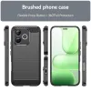 Phonesta Carbon Silicone Back Cover hoesje voor HONOR 600 Lite - Zwart 1