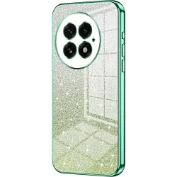 Phonesta Crystal Sparkle Silicone Back Cover hoesje voor OnePlus 13 - Groen
