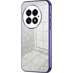 Phonesta Crystal Sparkle Silicone Back Cover hoesje voor OnePlus 13 - Paars