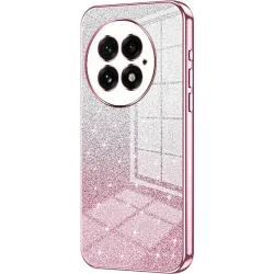 Phonesta Crystal Sparkle Silicone Back Cover hoesje voor OnePlus 13 - Roze