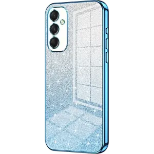 Phonesta Crystal Sparkle Silicone Back Cover hoesje voor Samsung Galaxy A16 - Blauw