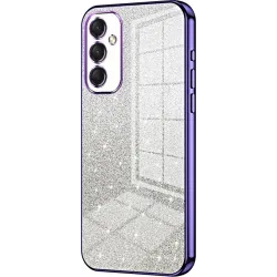 Phonesta Crystal Sparkle Silicone Back Cover hoesje voor Samsung Galaxy A16 - Paars
