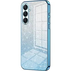 Phonesta Crystal Sparkle Silicone Back Cover hoesje voor Samsung Galaxy A26 - Blauw