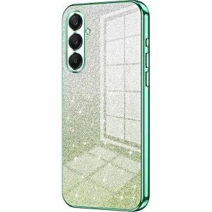 Phonesta Crystal Sparkle Silicone Back Cover hoesje voor Samsung Galaxy A26 - Groen